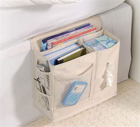 bedside pocket organizer ikea|bedside caddy for adjustable bed.